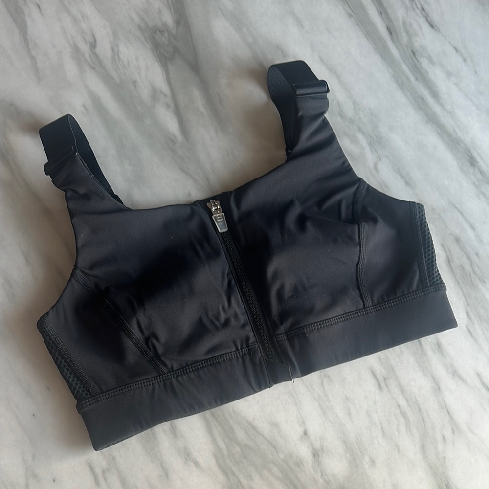Outdoor Voices Black Mesh Sports Bra